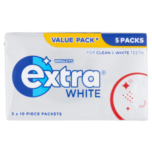 EXTRA WHITE SUGAR FREE 10PC 5PK 14G