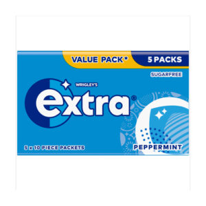 EXTRA PEPPERMINT SUGARFREE 10PC 5PK 14G