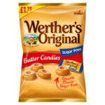 WERTHER'S ORIGINAL SUGAR FREE BUTTER CANDIES PMP £1.25 65G