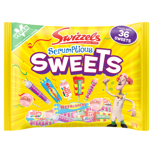 SWIZZELS SCRUMPTIOUS SWEETS VEGAN 351G