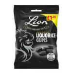 LION LIQUORICE GUMS PMP £1.25 130G