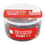 HARIBO GIANT HAPPY COLA BOTTLES TUB 720G