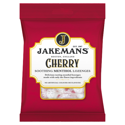 JAKEMANS CHERRY LOZENGES BAG 160G