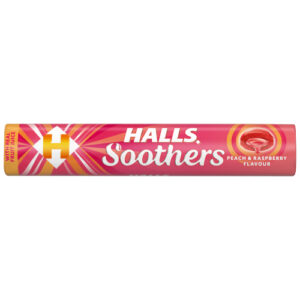 HALLS SOOTHERS PEACH & RASPBERRY FLAVOUR 45G