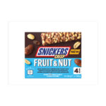 SNICKERS CRISP TRIPLE TREAT FRUIT & NUT CHOCOLATE SNACK BAR 4PK 128G