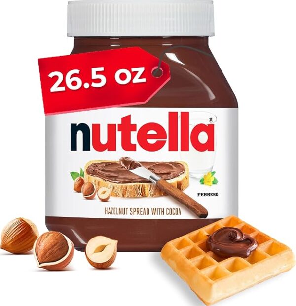 Nutella Creamy Hazelnut Spread with Cocoa, 26.5 oz Jar