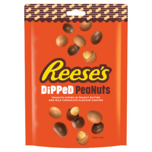 REESE'S PEANUTS DIPPED IN MILK CHOCOLATE FLAVOUR & PEANUT BUTTER COATINGS SHARING BAG 90G