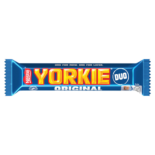 YORKIE MILK CHOCOLATE DUO BAR 72G