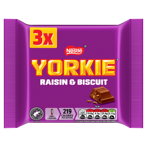 YORKIE RAISIN & BISCUIT 3PK 132G