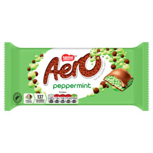 AERO PEPPERMINT MINT CHOCOLATE SHARING BAR 90G