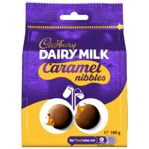 CADBURY DAIRY MILK CARAMEL NIBBLES CHOCOLATE BAG 100G