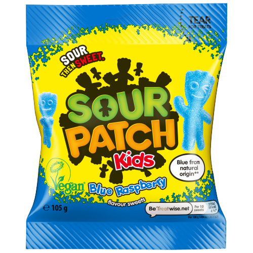 SOUR PATCH KIDS BLUE RASPBERRY POUCH 105G