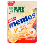 MENTOS GUM PURE FRESH PAPER BOTTLES TROPICAL 100G