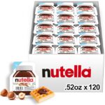 Nutella Hazelnut Spread Single Serve Mini Cups, 120 Packs, 0.52 oz Each