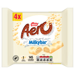 AERO MILKYBAR WHITE CHOCOLATE 4PK 108G-LAUNCH JULY-2026