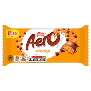 AERO GIANT ORANGE CHOCOLATE BLOCK PMP £1.50 90G