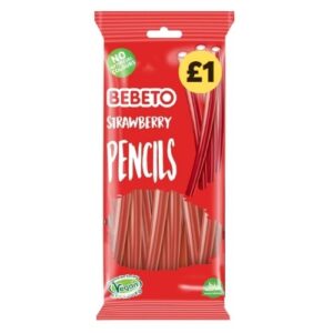 BEBETO STRAWBERRY PENCILS PMP £1.00 160G