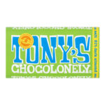 TONY'S CHOCOLONELY LARGE DARK CHOCOLATE ALMOND & SEA SALT BLOCK 180G