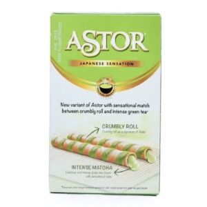 ASTOR CREAMY & INTENSE GREEN TEA MATCHED WITH CRUMBLY ROLL 40G