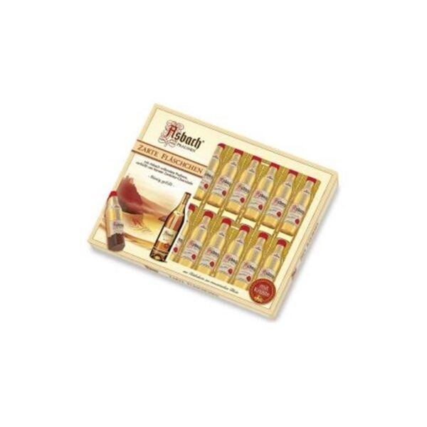 Asbach Pralines Delicate bottles with crust 250g